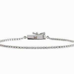 Adina Eden Silver Sparkling Bracelet